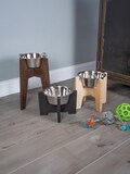 Modern Raised Dog Bowl Stand || Elevated Pet Bowl || Bowl Included || Engraving Optional *Free Shipping* Sale: BOGOBOWL * Dog Cone Friendly*