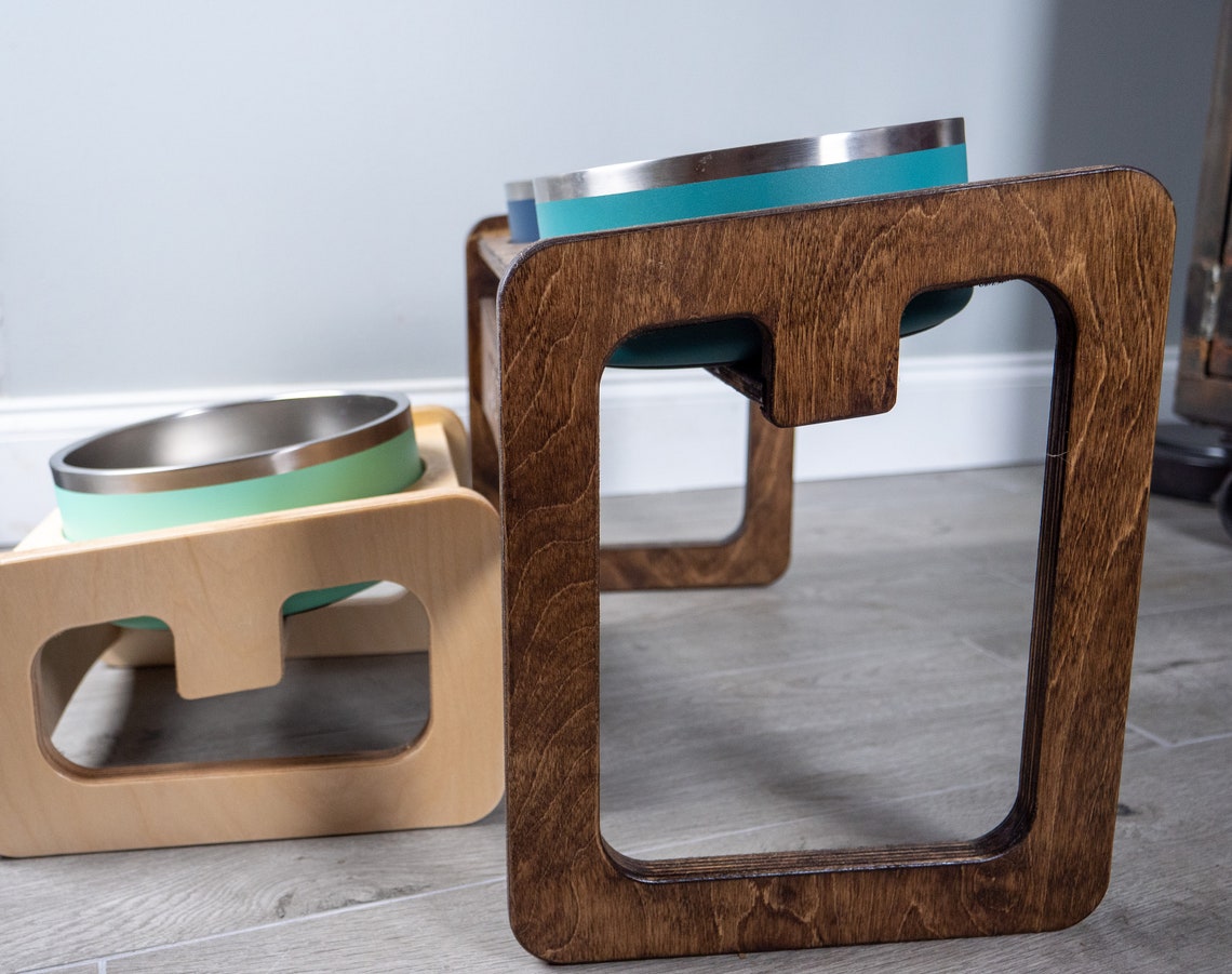 Yeti Raised Dog Bowl Stand Elevated Pet Bowl Feeder Etsy Italia