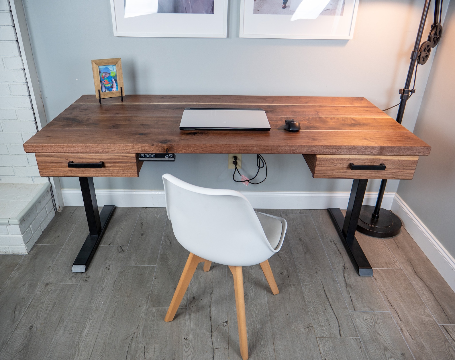 Black Walnut Sit/standing Desk With Programmable Motorized - Etsy