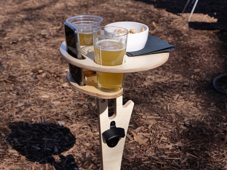 Portable Beer Table Backyard Entertainment Beach Camping Folding Outdoor Concert Cocktail FREE ENGRAVING Free Shipping image 6