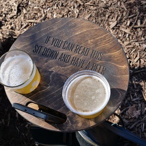 Portable Beer Table Backyard Entertainment Beach Camping Folding Outdoor Concert Cocktail FREE ENGRAVING Free Shipping image 7