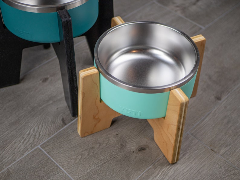 Yeti Raised Dog Bowl Stand Elevated Pet Bowl Feeder Etsy