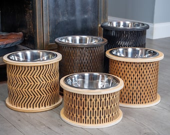 adjustable dog feeder