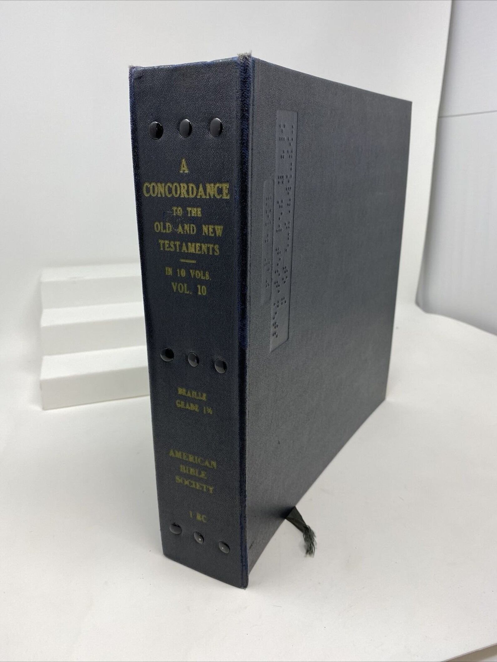 1933 Braille Bible Concordance to the New & Old Testaments Vol Etsy