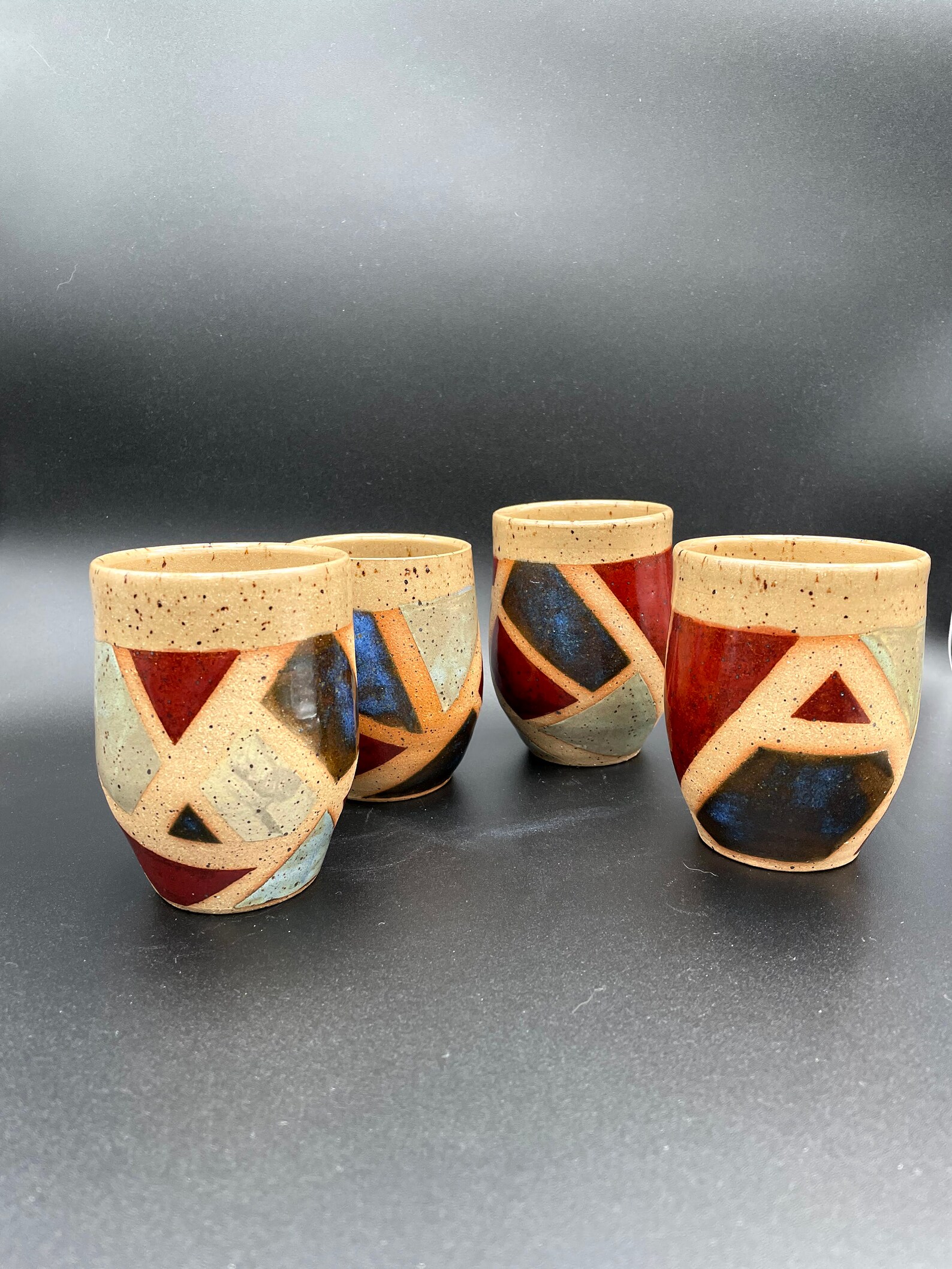 Stained Glass Stemless Wine Glasses Etsy