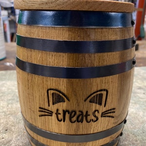 Small Cat Treat mini barrel 1 Liter   Free Shipping