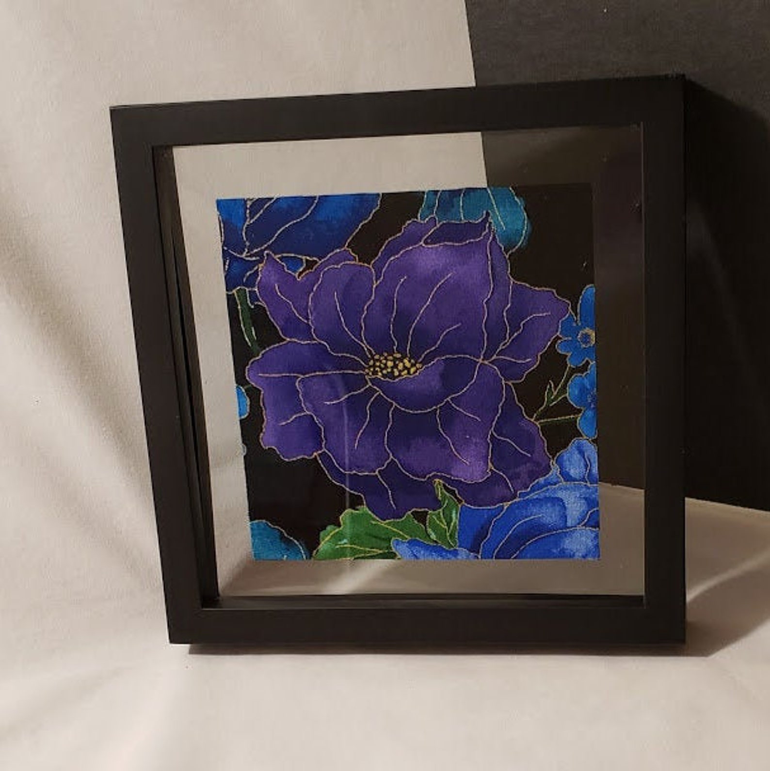 Framed Fabric Wall Art Etsy