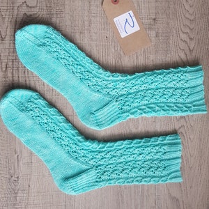Transportation sock knitting pattern