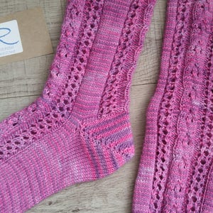 Aspects of Spirit sock pattern, knitting pattern, knitted sock pattern, pdf sock knitting pattern image 3