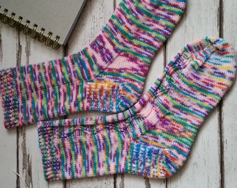 Hand knit socks; knitted socks; handknitted wool socks; bespoke socks; luxury socks
