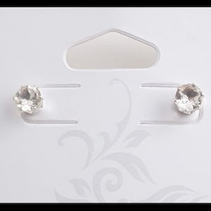 YellowTopazRound6m1A - Light Yellow Topaz (December Birthstone) 6mm Round Stud Earrings with Sterling Silver Posts and Pushbacks