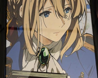 Violet Evergarden - Hand Painted Fan Made Cel - inspiration from Violet Evergarden animated series