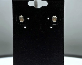 Yellow Topaz Sterling Silver Studs: November Birthstone Earrings