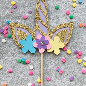 12 Unicorn cupcake toppers, cupcake picks, skewers, dessert bar, cupcakes, tea parties, birthday parties,gold glitter, silver glitter ,