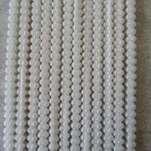 12 Bâtonnets bling bling pour gâteau perlé blanc ivoire de 4 mm, table à desserts, friandises, mariages, douches nuptiales image 5