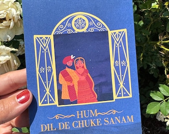 Hum Dil De Chuke Sanam Greeting Card – 90s Bollywood Love Card
