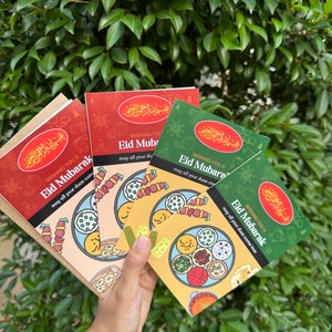 Eid Mubarak Card Set – Shan Masala & Royal Design, 3-Pack | South Asian Islamic Greeting Cards image 6
