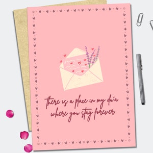 Cute Islamic Love Card 5&quot;x7&quot; | Muslim Cards | Cute Islamic Card | Dua | Modern Islamic Card | Proceeds Help Orphans