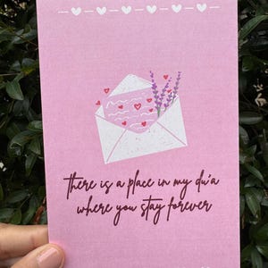 Leuke islamitische liefdeskaart 4 x 6 inch | Moslim Dua-wenskaarten | Leuke islamitische kaartopbrengst helpt wezen
