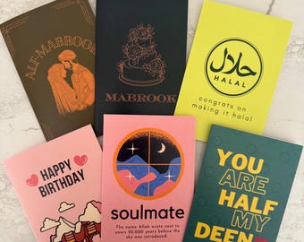 Arab Lovers Habibi Greeting Card 6-Pack