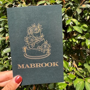 Tarjeta de boda Mabrook: tarjeta de boda de pareja musulmana, islámica, árabe, de Oriente Medio, 4 x 6 mate, sobre Kraft, en apoyo a huérfanos