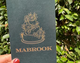 Alf Mabrook Wedding Greeting Card – Arab Cake Illustration