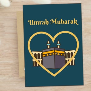 Umrah Mubarak Card: Islamic Love Card, Muslim Gift (Digital Download)
