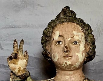 Centuries Old Wooden Santos (Image of the Child Jesus)