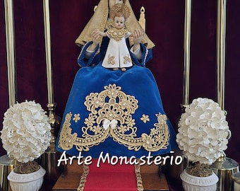Vintage Wax Madonna and Child from Europe