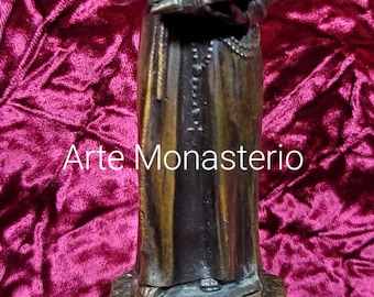 Antique European Bronze Statue of St Anthony