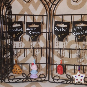 Chocolate Chip Cookie, Ice Cream, Sushi, Sugar Cookie Clay Keychain