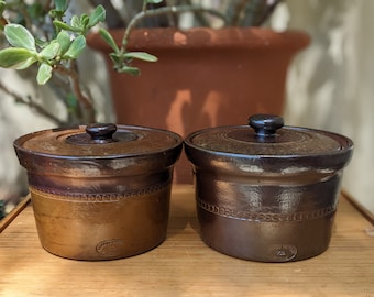 Vintage Bendigo pottery epsom ware butter crock margarine bowl Australian pottery