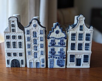 Blue Delft's KLM miniature house / KLM airlines canal house #3, #33, #42 and #80 / Rynbende Distilleries Bols Distilleries Holland