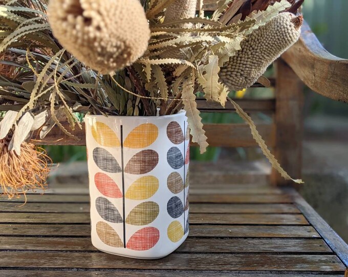 Orla Kiely Multi Stem Utensil Holder / Vase / Kitchen Caddy / Vintage