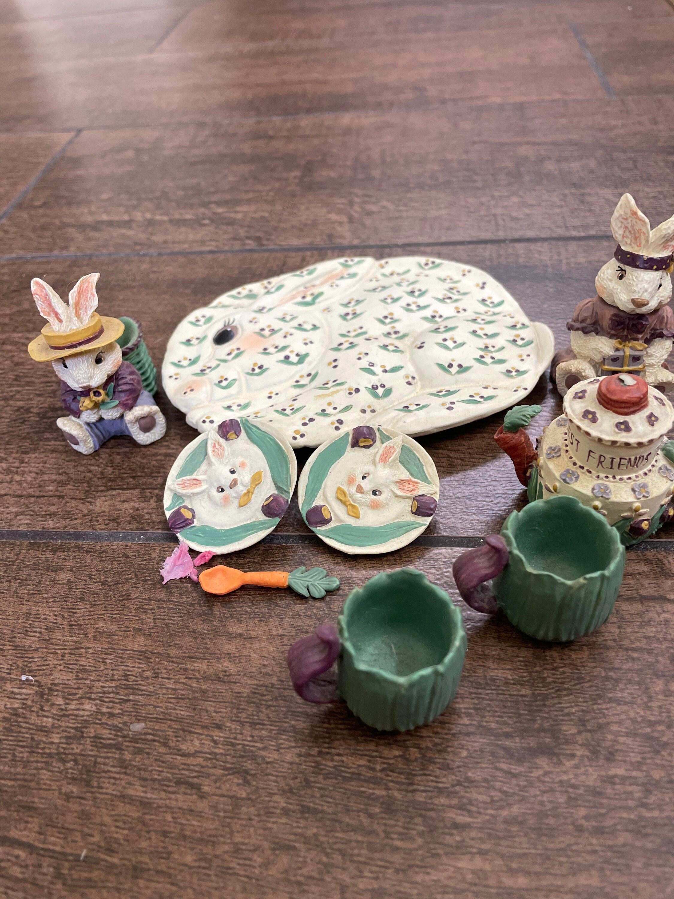Miniature Tea Set Best Friends Rabbit Tea Set Etsy
