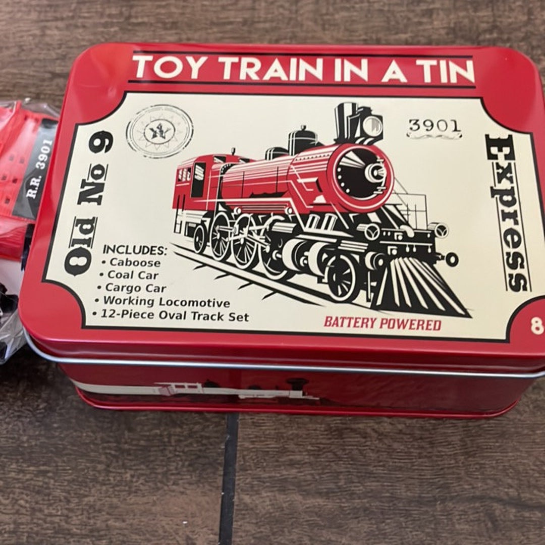 Vintage Toy Train in a Tin Box All New Pieces Etsy Canada
