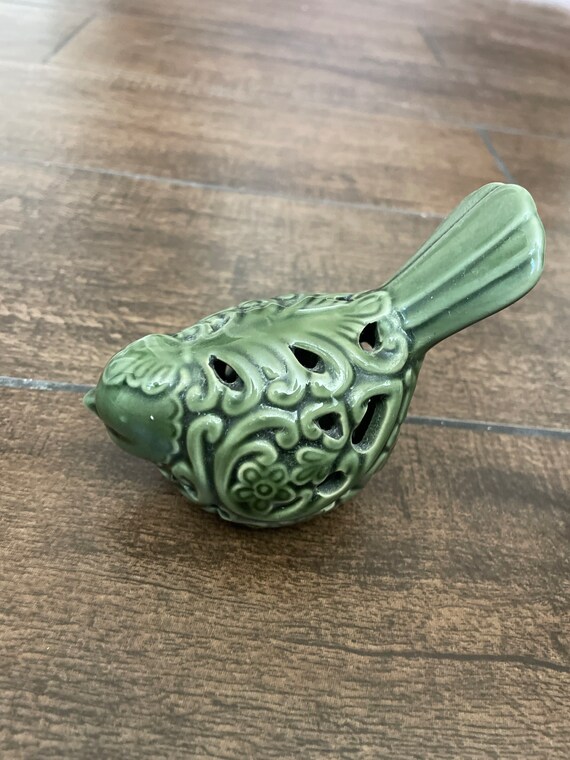 Vintage Ceramic Birds Beautiful Design Statues Etsy