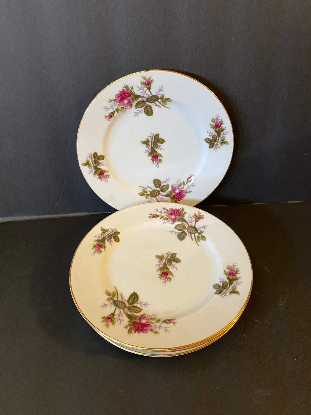 4 Dinner Salad Plate Jubile by Mino, 4 Pieces China Set. Beautiful