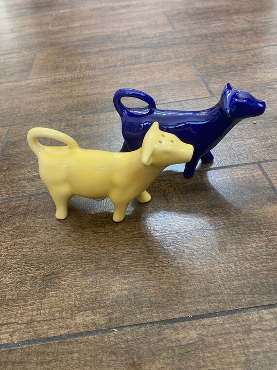 Vintage Salt and Pepper Checkers Cows Chequers Etsy