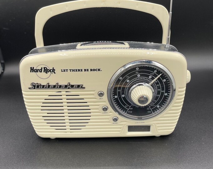 Studebaker Manual Tuning Portable Radio Am/fm LCD Clock Etsy