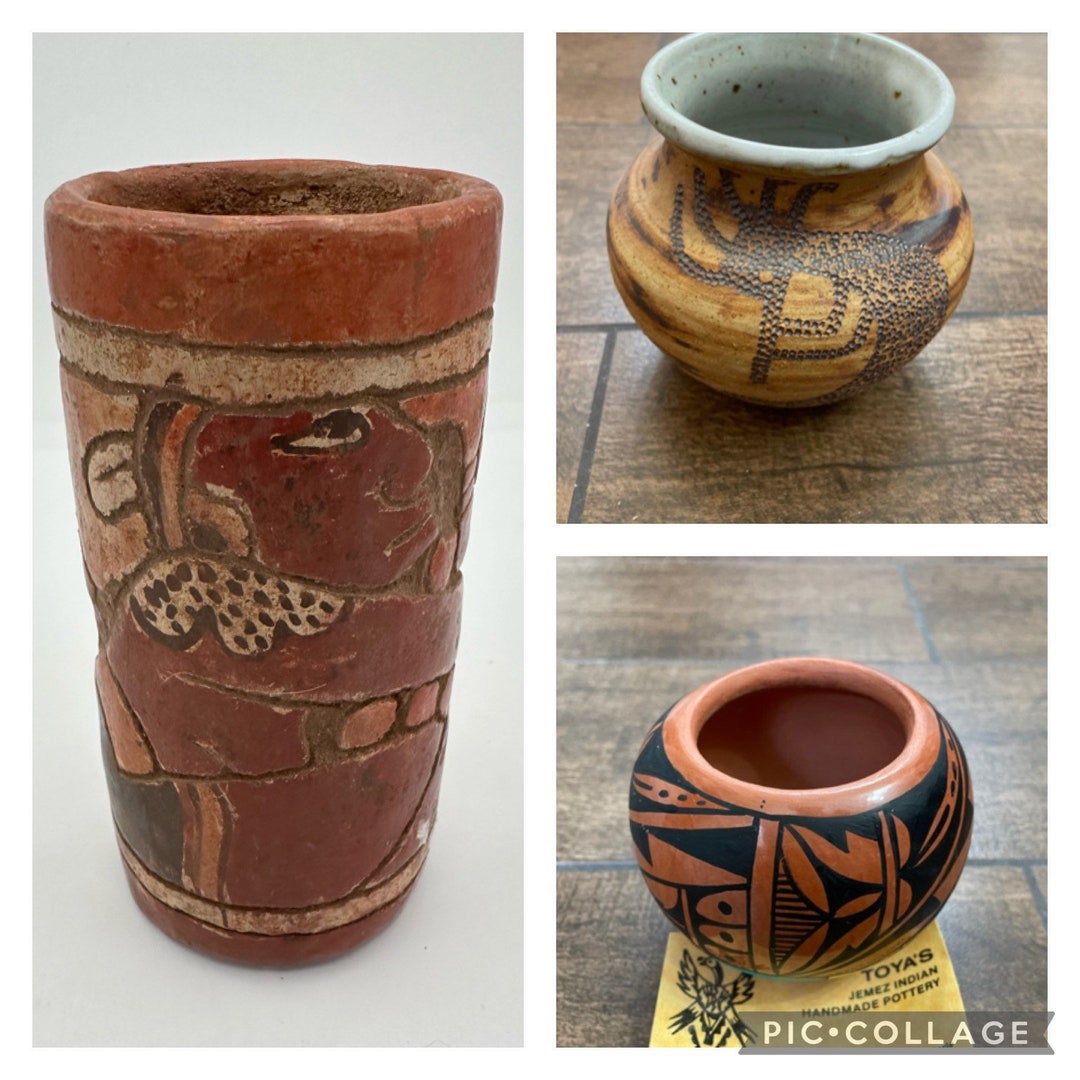 Hong　Kong　Pre-columbian　Tribe　Glass/native　Toya　Terracota　Etsy　Clay　American