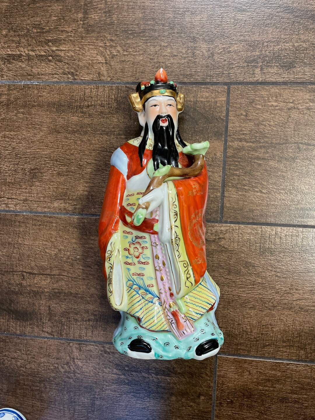 Beautiful Vintage Chinese Figurine Emperor Kings Porcelain Figurine 11