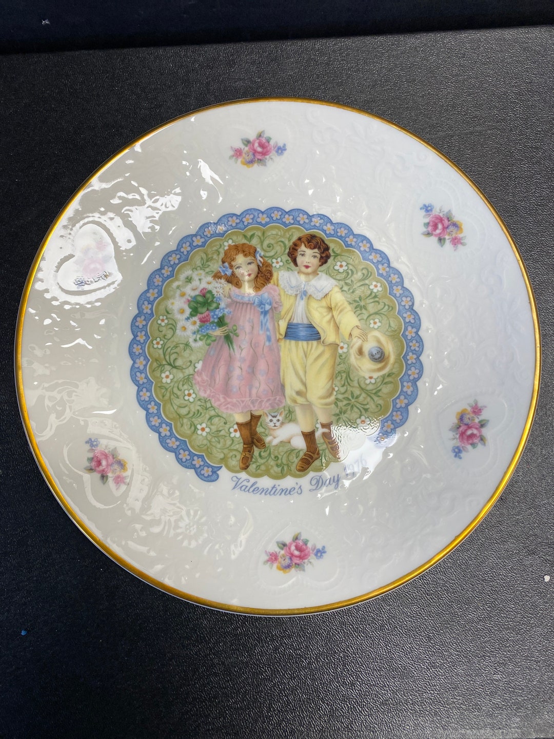Royal Doulton Vintage Porcelain Valentine 1976 Cute Plate Etsy