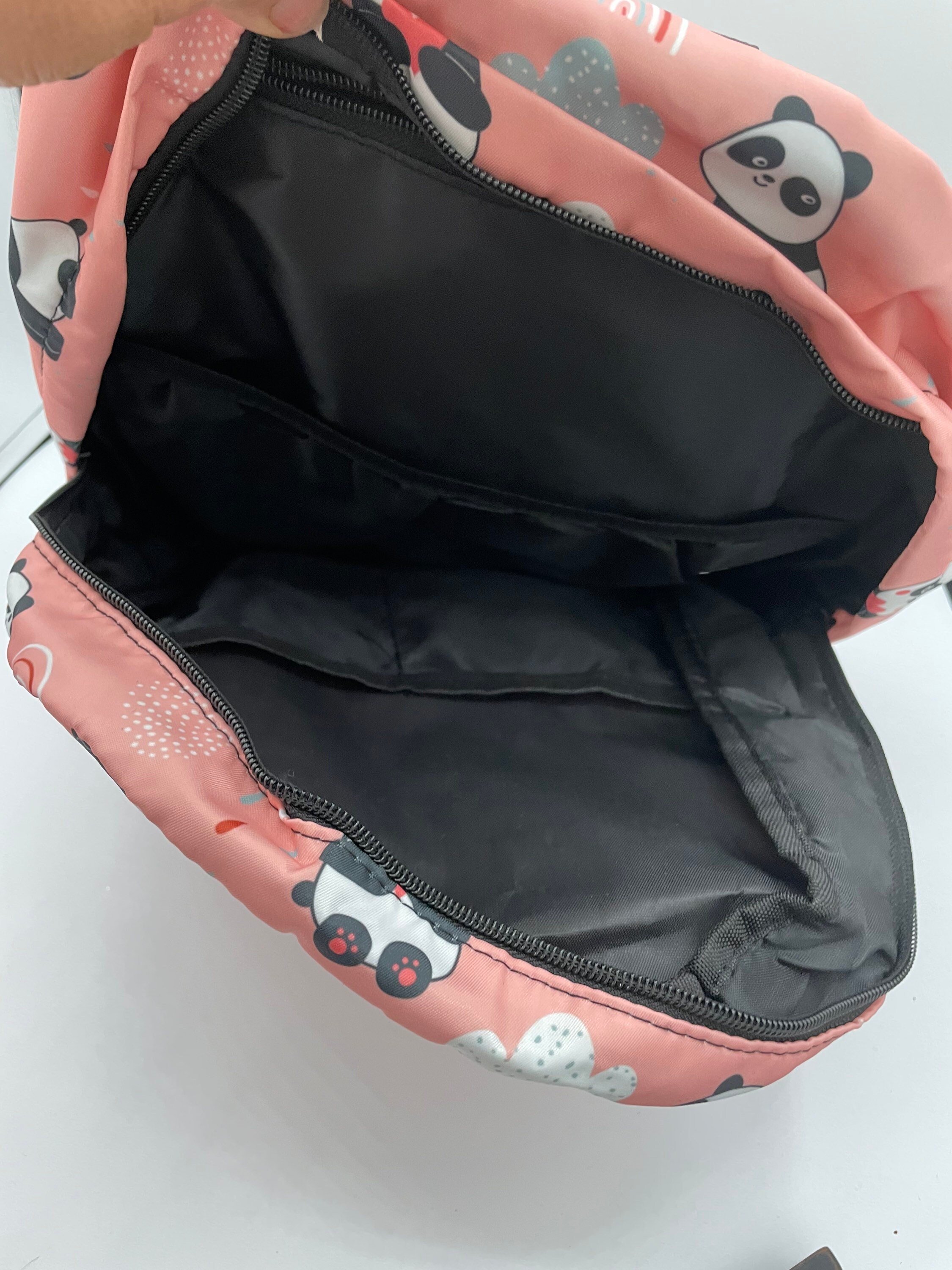 Girls panda backpack store