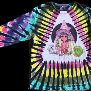 Camisa de manga larga teñida con lazo Clancy