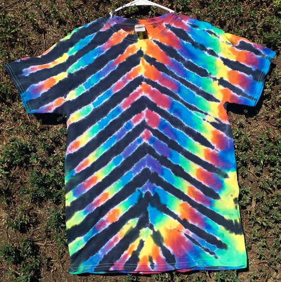 Reverse Vertical Tie Dyed Shirt | Etsy