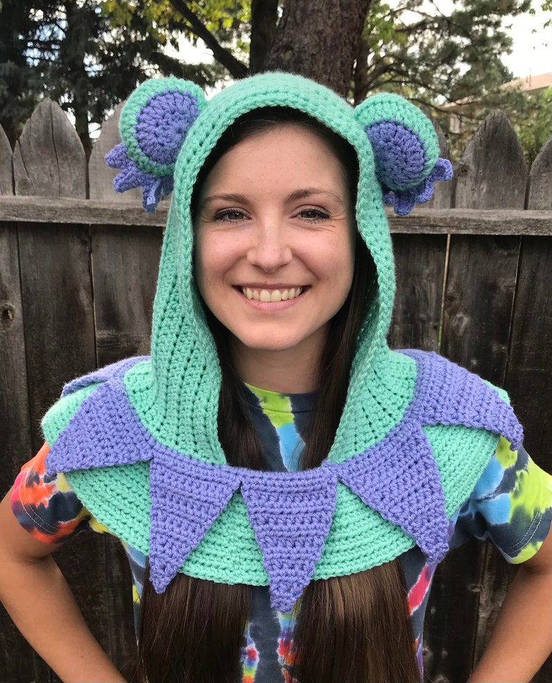 Crocheted Bear Hood Pattern Etsy