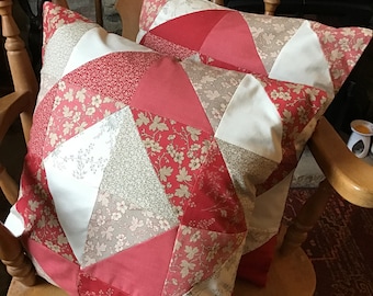 Patchwork Cushions in French General Moda Fabric Range .16”x 16” app