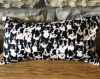 Border Collie ,Sheepdog Oblong Cushion 12” x18” app