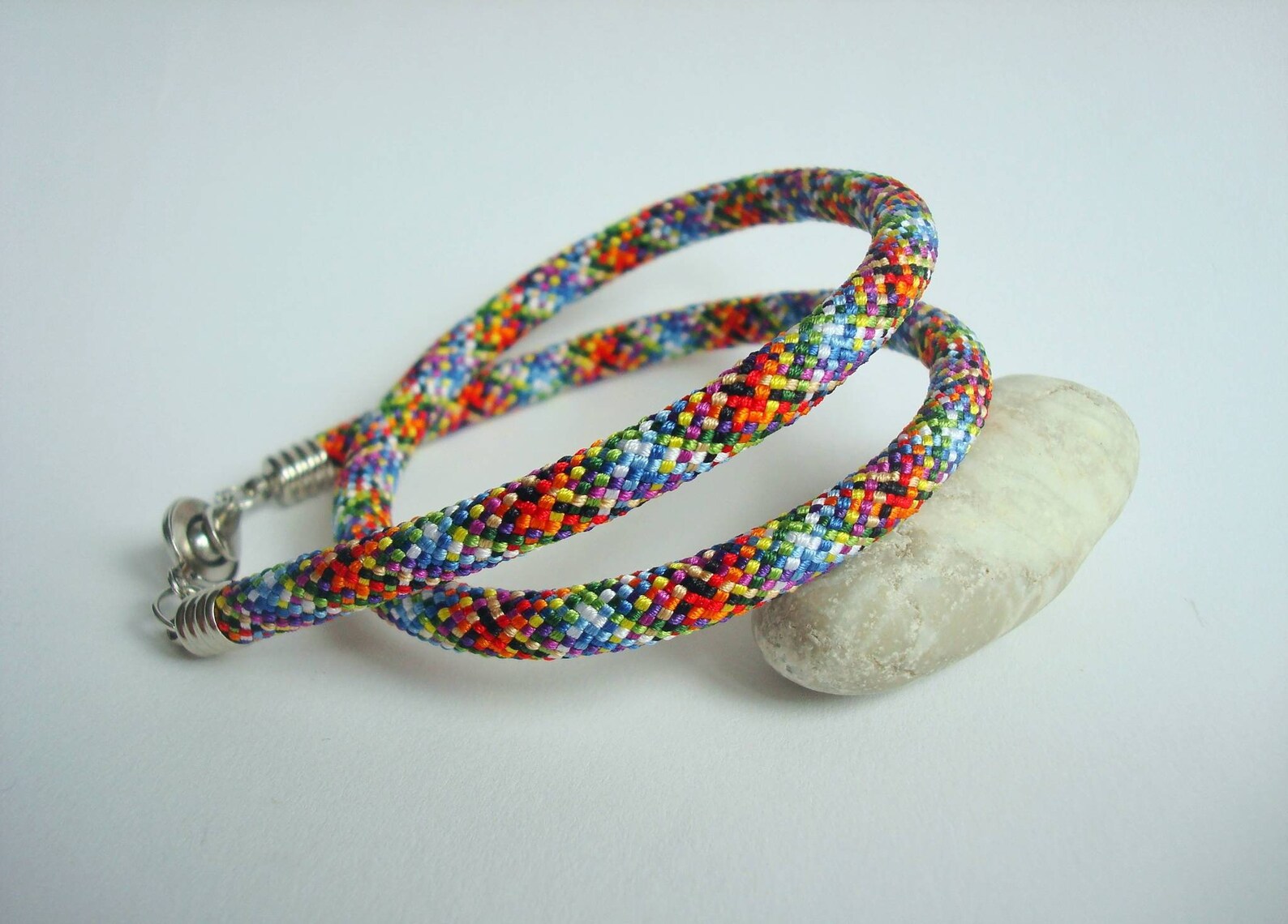 Pretty braided japanese bracelet femme Colorful friendship Etsy
